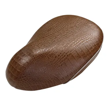 MF5129 - Sella Aprilia Scarabeo 50 2T Originale Monoposto in Pelle Marrone Cuoio