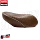 MF5129 - Sella Aprilia Scarabeo 50 2T Originale Monoposto in Pelle Marrone Cuoio