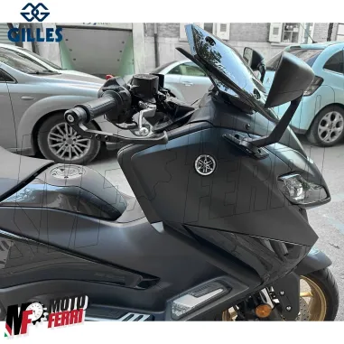 MF4044 Protezione Leva Freno Anteriore Gilles Nero Yamaha TMax 560 2022 / 2024