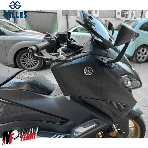 MF4044 Protezione Leva Freno Anteriore Gilles Nero Yamaha TMax 560 2022 / 2024