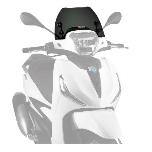 MF5152 Cupolino Spoiler Nero Fume Faco Piaggio Beverly 300 400 HPE 2021 / 2024