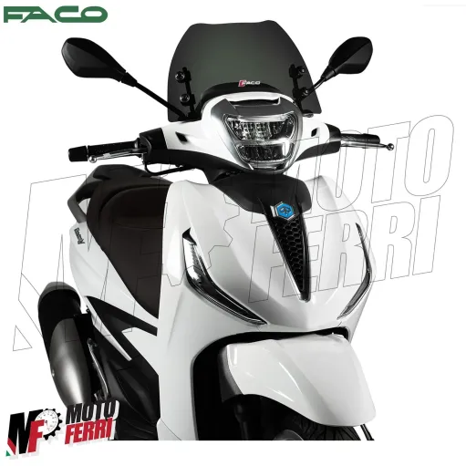 MF5152 Cupolino Spoiler Nero Fume Faco Piaggio Beverly 300 400 HPE 2021 / 2024