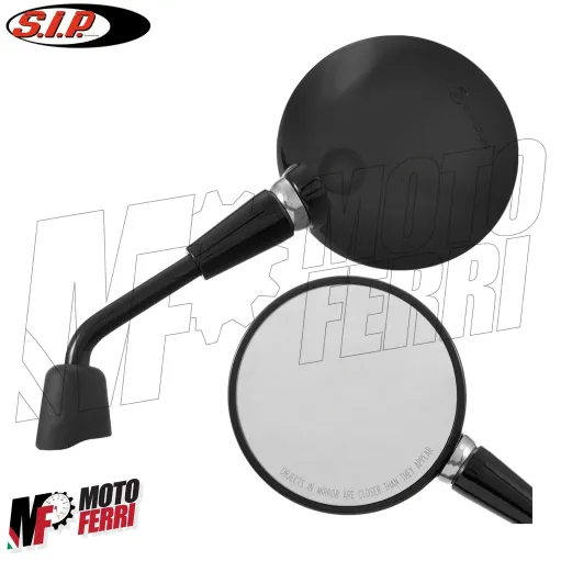 MF5157 Specchietti Shorty Destro Sinistro Nero Lucido Vespa Primavera 50 125 150