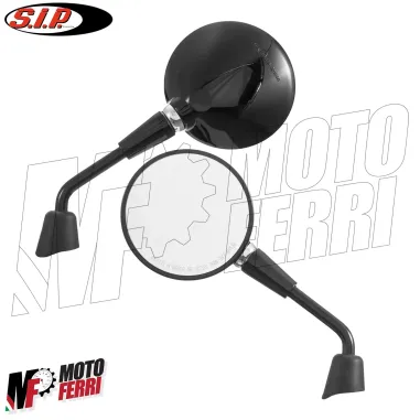 MF5157 Specchietti Shorty Destro Sinistro Nero Lucido Vespa Primavera 50 125 150