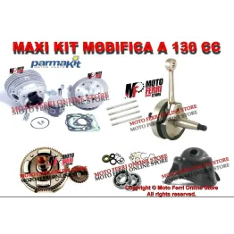 MF0355 KIT MODIFICA VESPA 50 SPECIAL CILINDRO PARMAKIT 130 ALBERO MOTORE CAMPANA