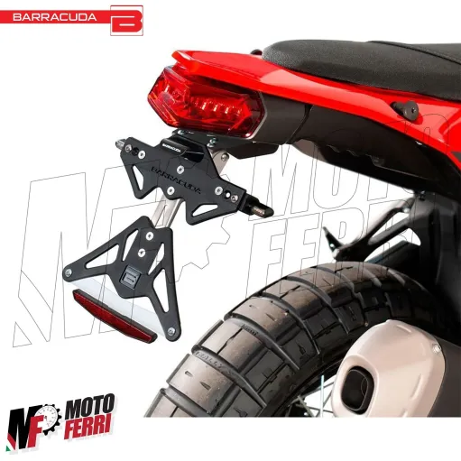 MF5164 Portatarga Barracuda Sportivo Regolabile per Yamaha Tenere 700 2019/2024