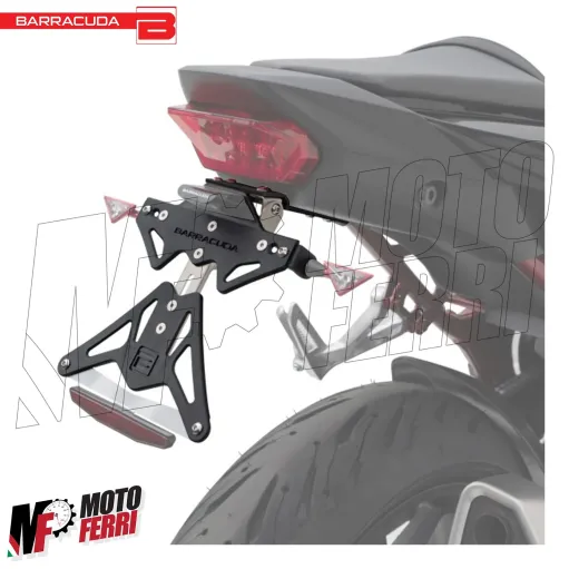 MF5165 Portatarga Barracuda Sportivo Regolabile Honda Hornet 750 mod 2023/2024