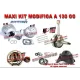 MF0356 KIT MODIFICA VESPA / APE 50 PK XL CILINDRO PARMAKIT 130 ALBERO MOTORE CAMPANA