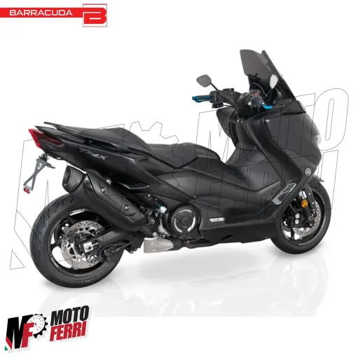 MF2496 Portatarga Sportivo Barracuda Regolabile Nero Yamaha 560 TMax 2020 - 2021
