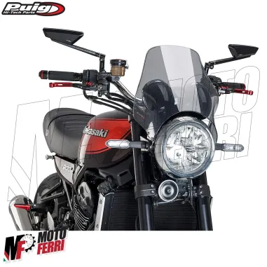 MF5183 Cupolino Puig Fumè Universale Moto Faro Tondo Yamaha Honda Kawasaki BMW