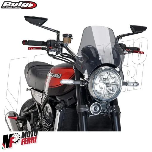 MF5183 Cupolino Puig Fumè Universale Moto Faro Tondo Yamaha Honda Kawasaki BMW