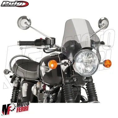 MF5183 Cupolino Puig Fumè Universale Moto Faro Tondo Yamaha Honda Kawasaki BMW
