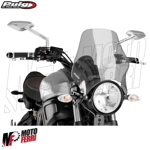 MF5183 Cupolino Puig Fumè Universale Moto Faro Tondo Yamaha Honda Kawasaki BMW