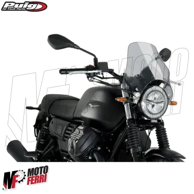 MF5183 Cupolino Puig Fumè Universale Moto Faro Tondo Yamaha Honda Kawasaki BMW