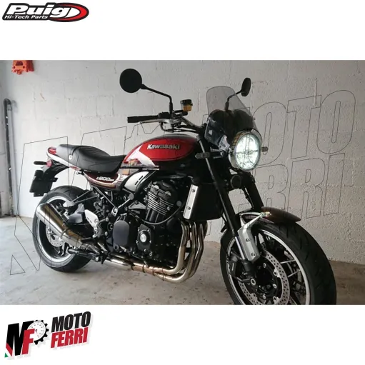 MF5183 Cupolino Puig Fumè Universale Moto Faro Tondo Yamaha Honda Kawasaki BMW