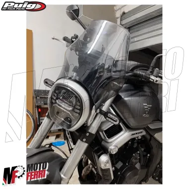 MF5183 Cupolino Puig Fumè Universale Moto Faro Tondo Yamaha Honda Kawasaki BMW