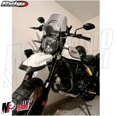 MF5183 Cupolino Puig Fumè Universale Moto Faro Tondo Yamaha Honda Kawasaki BMW