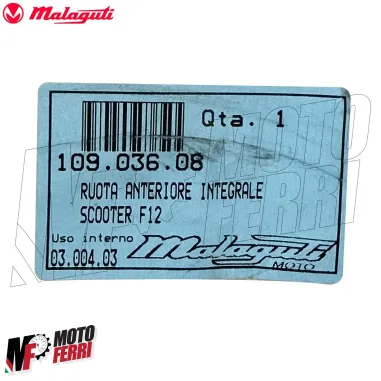 MF5185 Cerchio Anteriore Grigio Originale Malaguti F12 Phantom 50 mod 1994/1998