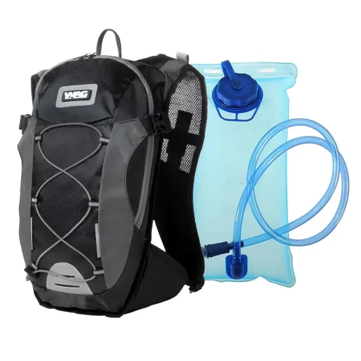 MF5187 Zaino Idrico per Moto Enduro Cross Off Road WAG nero porta Casco 14Lt