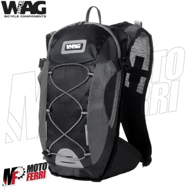 MF5187 Zaino Idrico per Moto Enduro Cross Off Road WAG nero porta Casco 14Lt