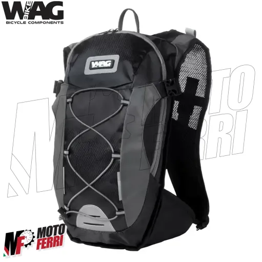 MF5187 Zaino Idrico per Moto Enduro Cross Off Road WAG nero porta Casco 14Lt