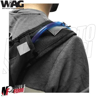 MF5187 Zaino Idrico per Moto Enduro Cross Off Road WAG nero porta Casco 14Lt