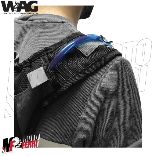 MF5187 Zaino Idrico per Moto Enduro Cross Off Road WAG nero porta Casco 14Lt