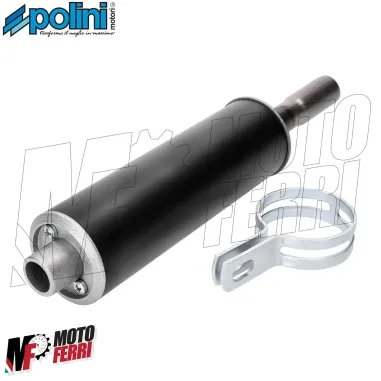 Silenziatore Polini in Alluminio Diametro 18 Marmitta Scooter Lana di Vetro 2T
