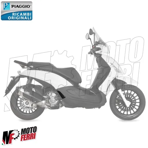 MF5199 Pedalino Poggiapiedi Destro Nero Piaggio Beverly 125 300 350 2010 / 2020