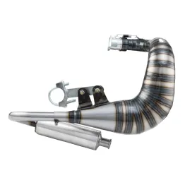 MF5207 Marmitta Racing MFR per Motore Quattrini M200 Vespa 50 125 Special ET3 PK