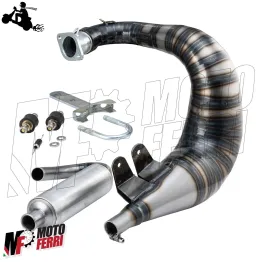 MF5207 Marmitta Racing MFR per Motore Quattrini M200 Vespa 50 125 Special ET3 PK 2