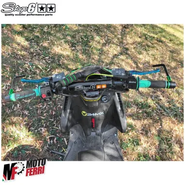 MF3768 Paracolpi Manubrio Tubolare Stage6 Universale Scooter Moto Naked 18cm