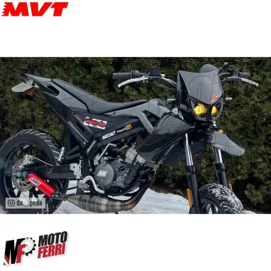MF2274 Marmitta Minarelli AM6 MVT S-Race Scarico EC12 per Motore 70 / 90 CC 2T