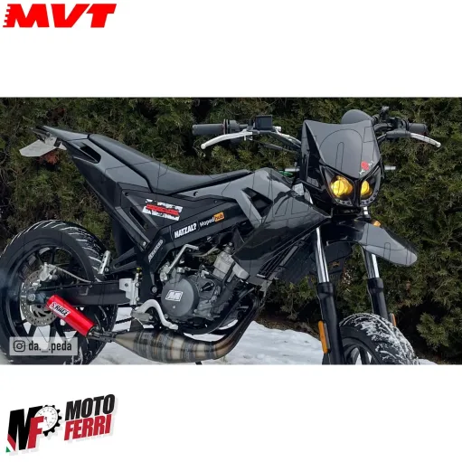 MF2274 Marmitta Minarelli AM6 MVT S-Race Scarico EC12 per Motore 70 / 90 CC 2T