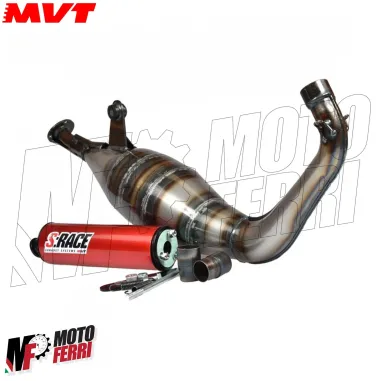 MF2274 Marmitta Minarelli AM6 MVT S-Race Scarico EC12 per Motore 70 / 90 CC 2T