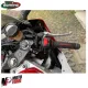 MF4212 Manopole Domino A250 Nero / Rosso Universale Moto MV Honda Ducati Yamaha