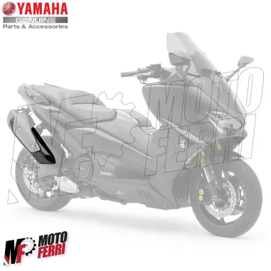 MF2525 Protezione Copri Marmitta Nero Lucido Yamaha TMax 530 560 da 2017 a 2026