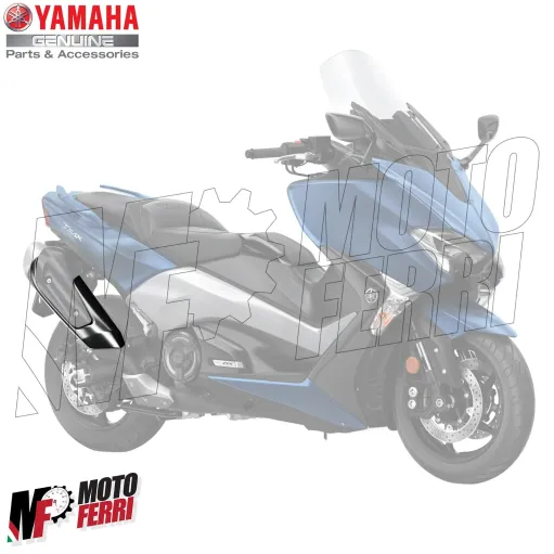 MF2525 Protezione Copri Marmitta Nero Lucido Yamaha TMax 530 560 mod 2017 / 2024