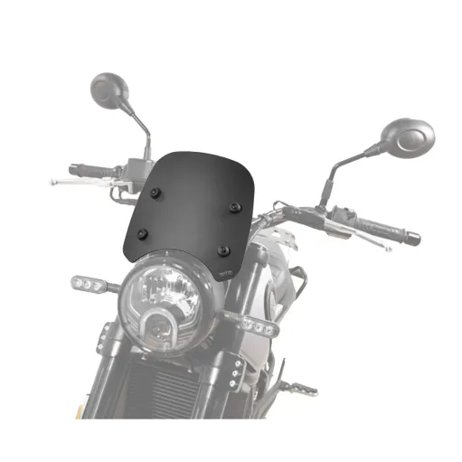 MF5211 - Cupolino Nero Opaco Isotta Benelli Leoncino / Trail 500 mod 2017-2024