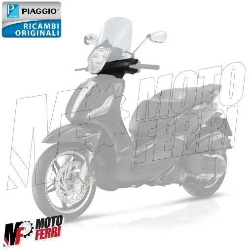 MF5214 Coprimanubrio Nero Opaco Originale Piaggio Beverly 125 300 350 2010/2020