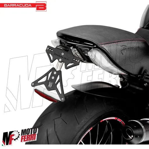 MF5233 Portatarga Barracuda Sportivo Regolabile per Ducati Diavel 2010 / 2018