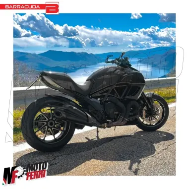 MF5233 Portatarga Barracuda Sportivo Regolabile per Ducati Diavel 2010 / 2018