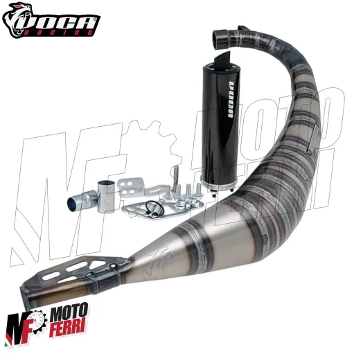 MF5246 Marmitta Scarico Voca per Motore Minarelli AM6 50 / 70 CC Omologata