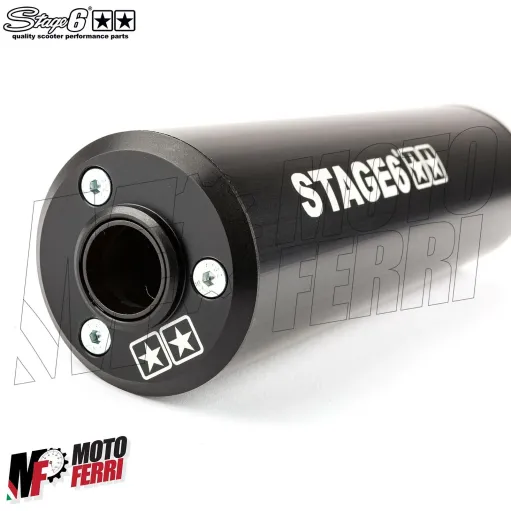 MF5247 Marmitta Scarico Stage6 Streetrace Motore Minarelli AM6 / Derbi Omologata