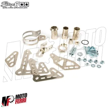 MF5247 Marmitta Scarico Stage6 Streetrace Motore Minarelli AM6 / Derbi Omologata