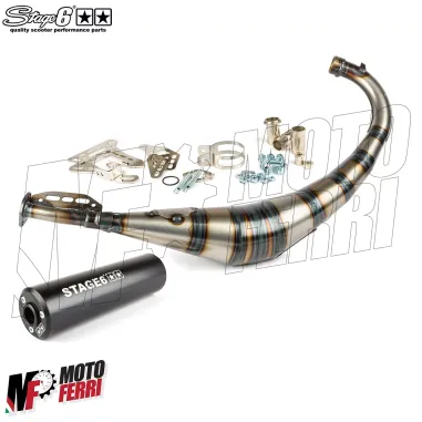 MF5247 Marmitta Scarico Stage6 Streetrace Motore Minarelli AM6 / Derbi Omologata