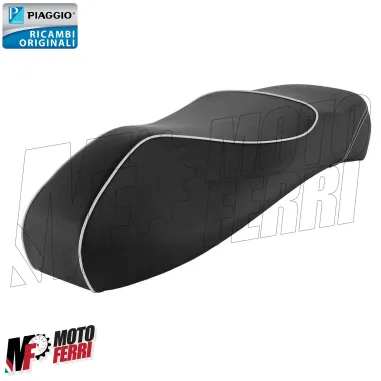 MF5251 Sella Sellone in Pelle Nero Originale Vespa GTS 125 250 300 Super Sport