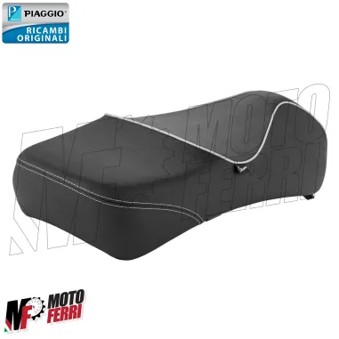 MF5251 Sella Sellone in Pelle Nero Originale Vespa GTS 125 250 300 Super Sport