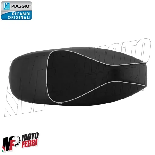 MF5251 Sella Sellone in Pelle Nero Originale Vespa GTS 125 250 300 Super Sport