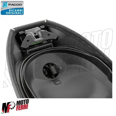 MF5251 Sella Sellone in Pelle Nero Originale Vespa GTS 125 250 300 Super Sport